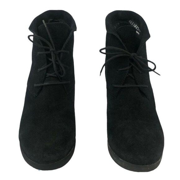 Docksteps Size 39 US 9 Black Suede Lace Up Boot - Picture 2 of 5